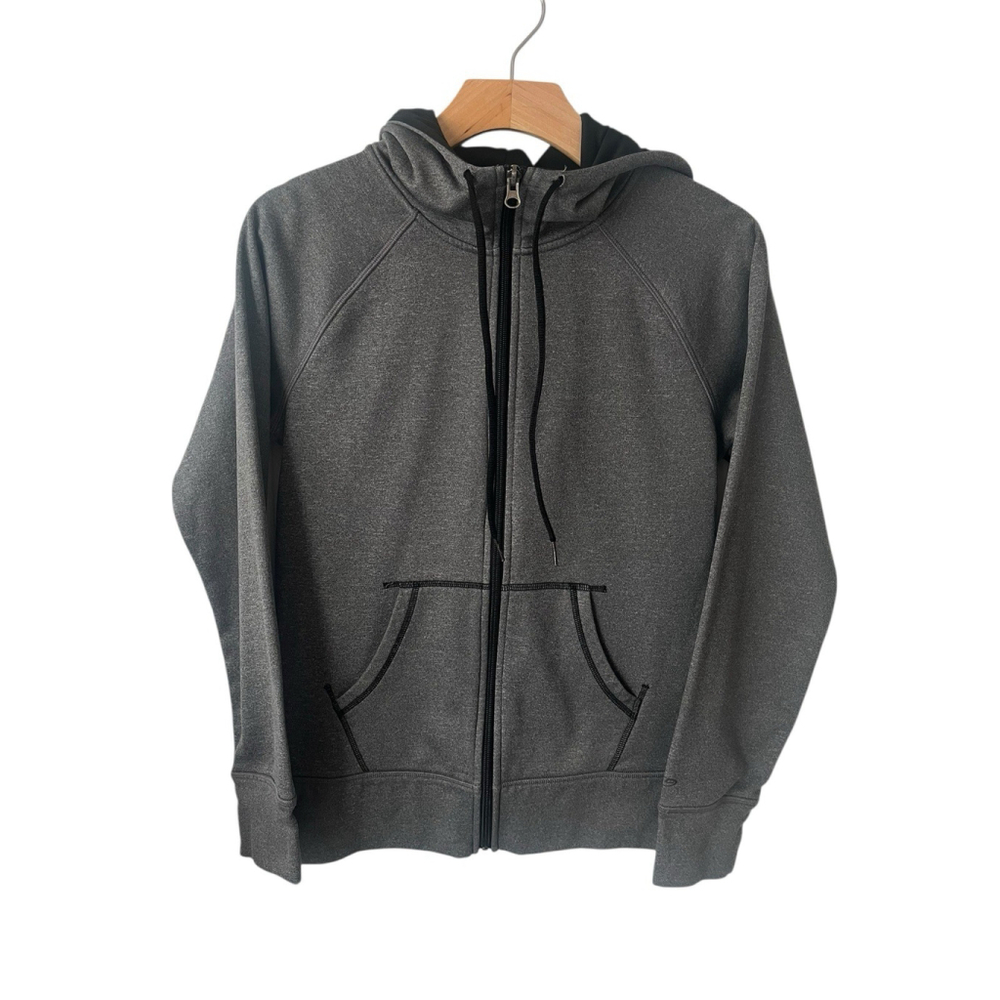 Champion Hoodie Jacket Womens Size Small Gray Full Zip